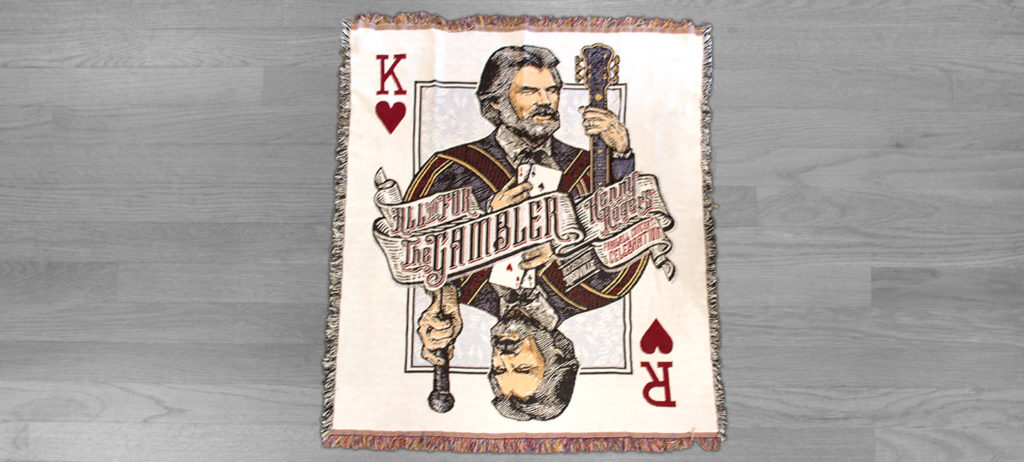 Kenny Rogers: All in for The Gambler woven blanket