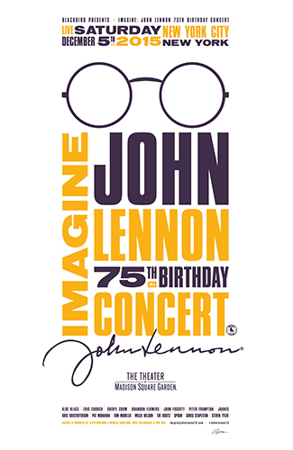 Imagine: John Lennon 75th Limited Edition Gig Poster
